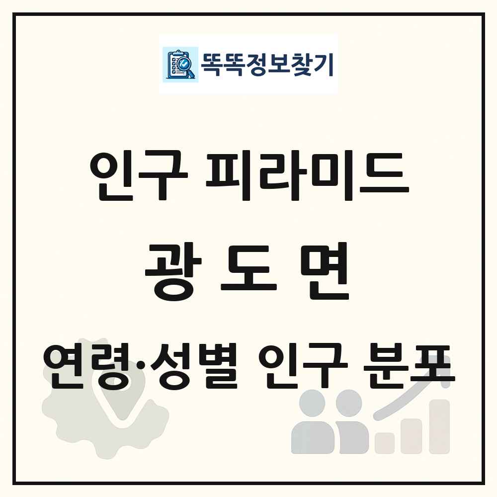 광도면 인구 피라미드 링크 그림